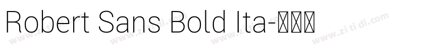 Robert Sans Bold Ita字体转换